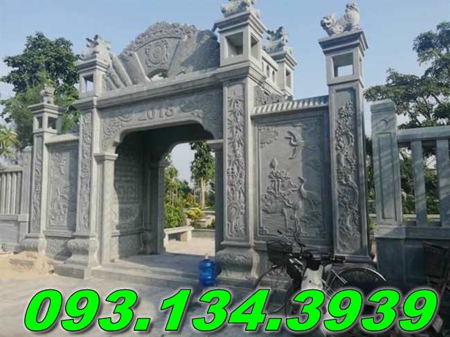 Mẫu cổng đá từ đường đẹp^2025